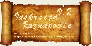 Vaskrsija Ražnatović vizit kartica
